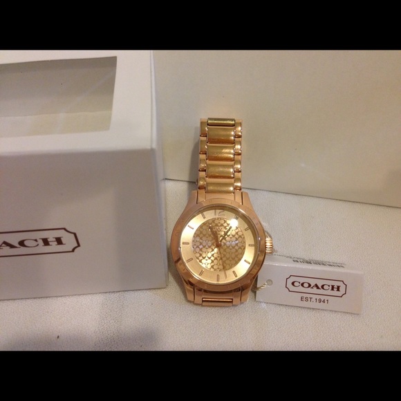 NWT And with Box Coach Rose Gold Watch - Picture 2 of 4