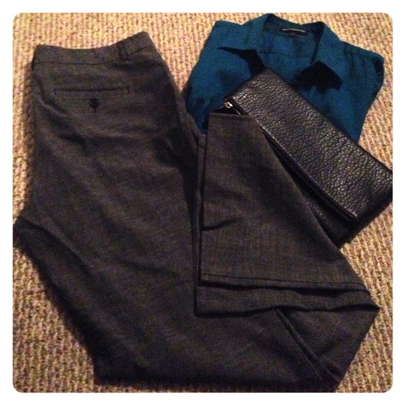 Gray Express Work Pants Bundled with Express Shirt