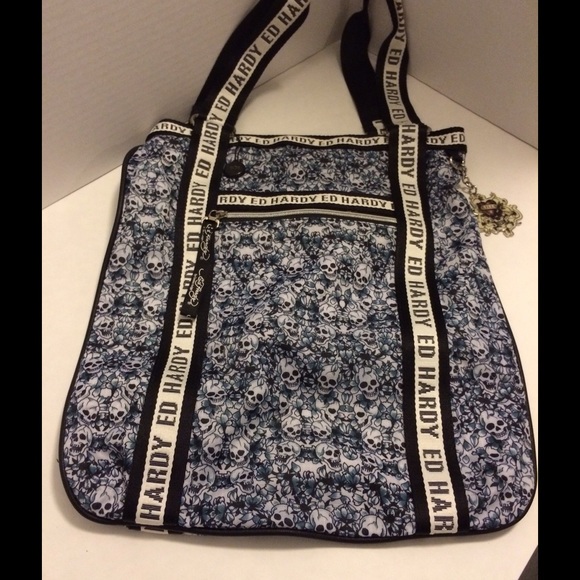 Ed Hardy Handbags - Skully print bag