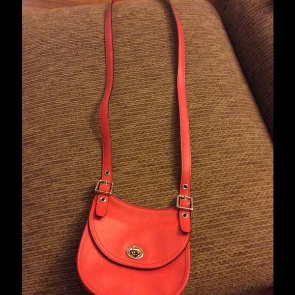 Small Orange Coach Crossbody