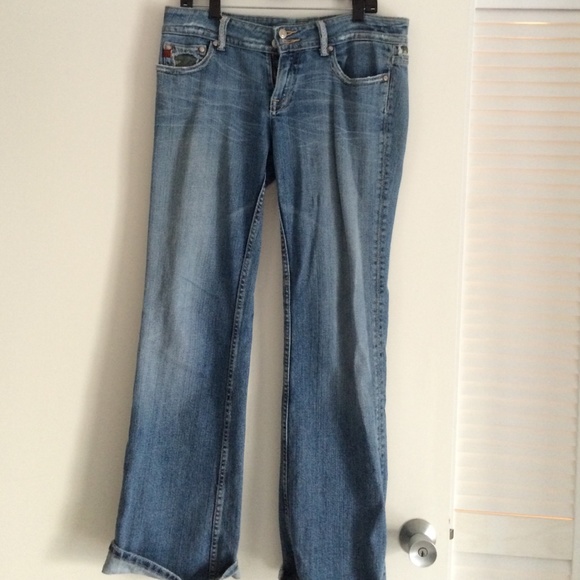 Light blue denim jeans