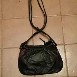 Small black with burgundy patches