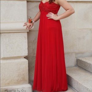 Beautiful red prom dress
