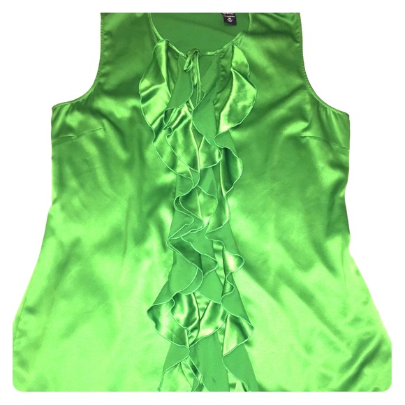 Green Sleveless Blouse