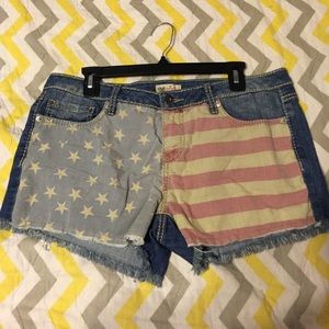 American flag shorts