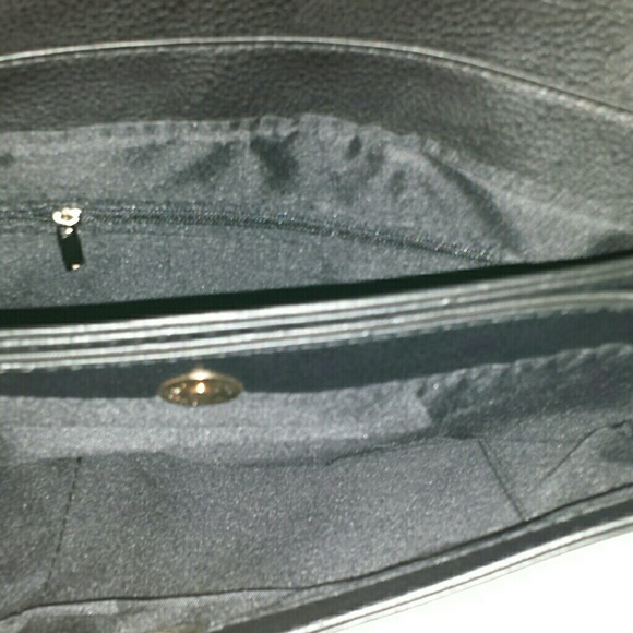 Black clutch with gold and Crystal studs. - Picture 4 of 4