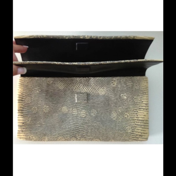 JILSANDER RING LIZARD 
ENVELOPE CLUTCH - Picture 3 of 4