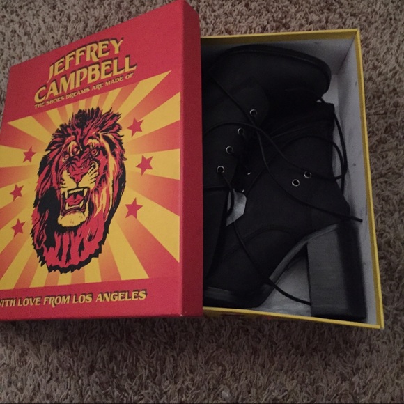 Sold // Jeffrey Campbell Juneau Black Heeled Boots - Picture 4 of 4