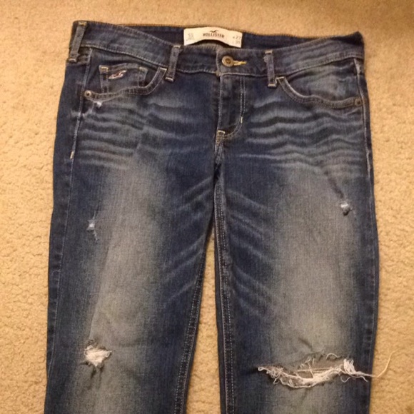 dark wash Hollister jeans