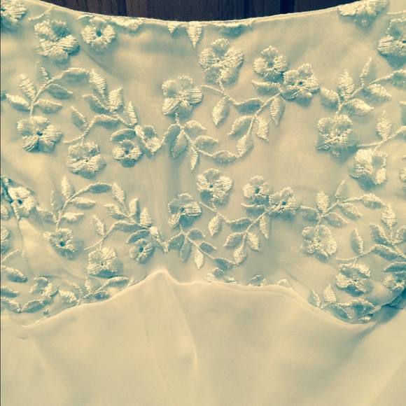 Light powder blue, full length dress. - Picture 2 of 3