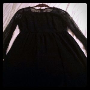 black long sleeve dress