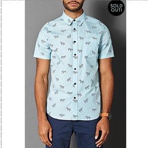 Forever 21- 21 Men Zebra Print Cotton Shirt