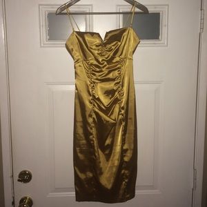 Gold dress