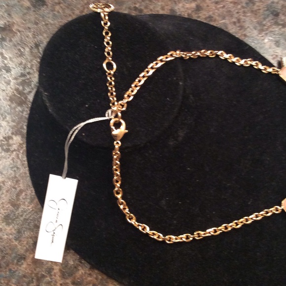 Jessica Simpson Necklace Boho Sparkle Gold Set! - Picture 4 of 4