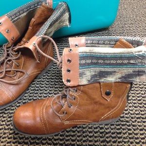 Brown Combat boots
