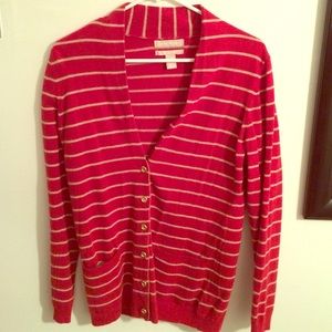 Banana Republic Red Cardigan