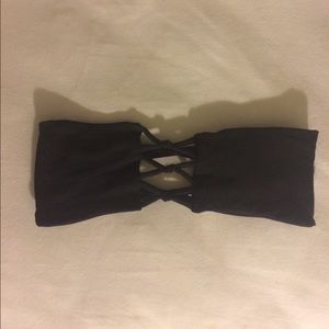 san lorenzo black bathing suit top