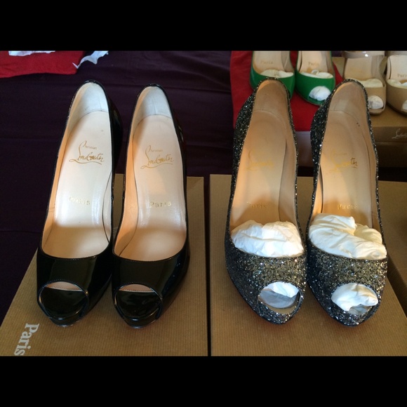 Christian Louboutin Black Patent Very Prive 36.5