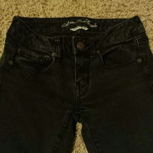 Black American Eagle skinny/straight