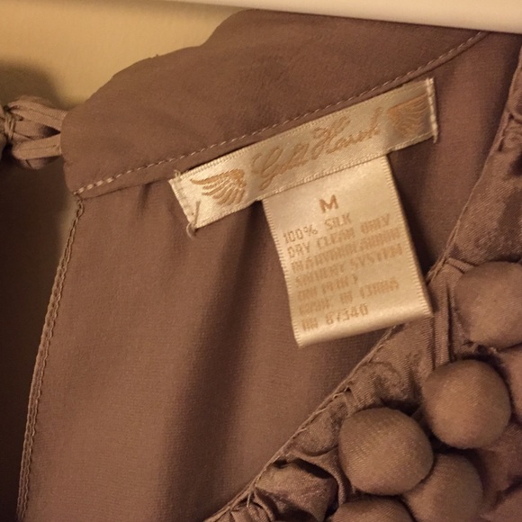 100% silk Gold Hawk dress - Picture 2 of 4