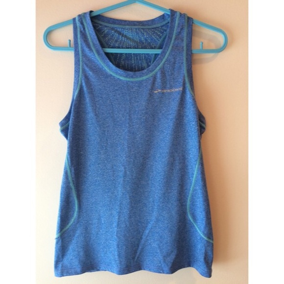 Brooks Blue Racerback Athletic Tank