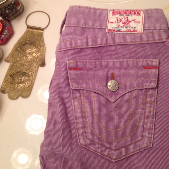 True Religion Lavender Corduroys