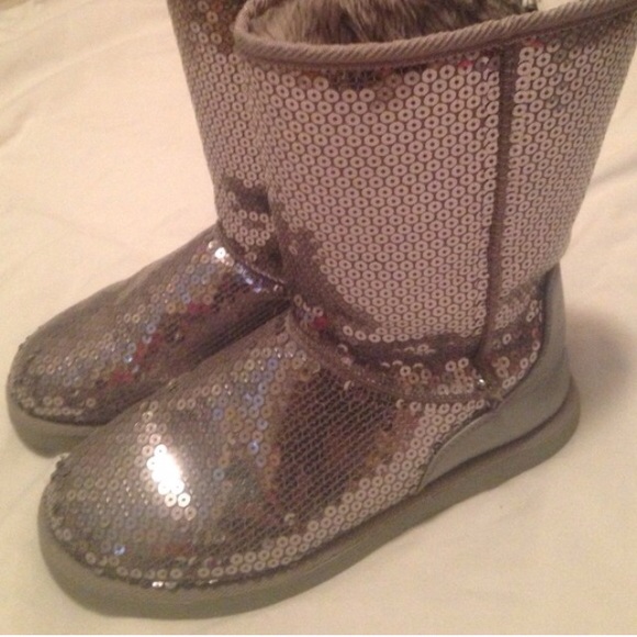 Sequin boots
