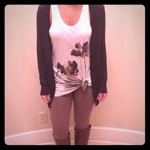 NWT Romeo & Juliet couture long metallic tank top