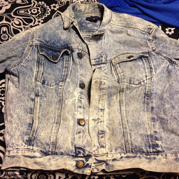 Calvin Klein acid wash denim jacket