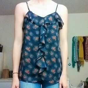 ***SOLD***Ruffled spaghetti strap top