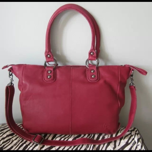 ❌SOLD ❌ Red Leather Dylan Satchel Crossbody - Picture 2 of 4