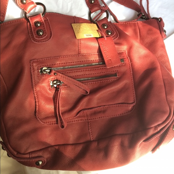 ❌SOLD ❌ Red Leather Dylan Satchel Crossbody - Picture 4 of 4