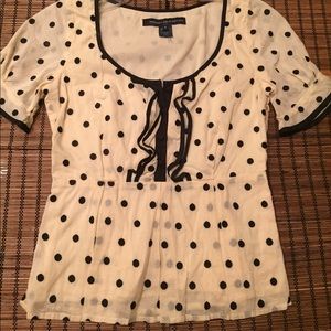French Connection polka dot top