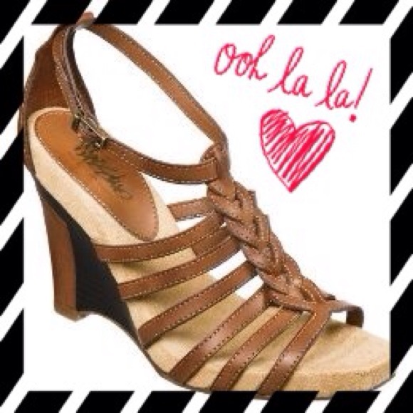 Gladiator Wedge Sandals - Picture 1 of 4