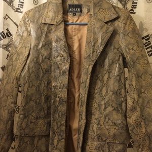 Jacket snake leather
