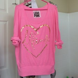 PINK long sleeve top