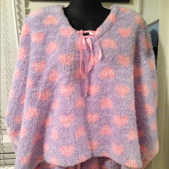 Sexy, cutie, comfy and warm poncho pajama set