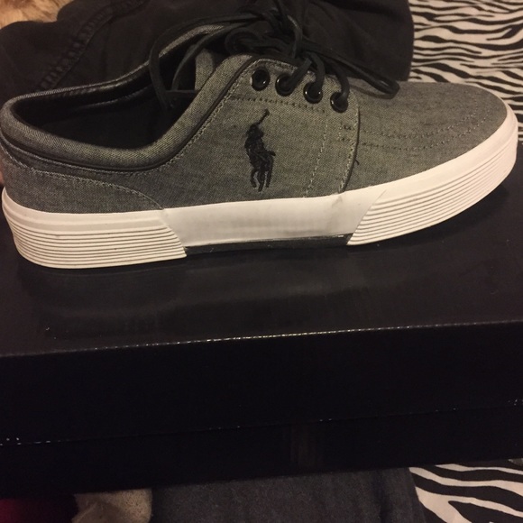 Polo by Ralph Lauren gray Faxon sneakers