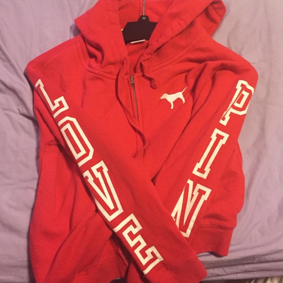 VS PINK red sweatshirt