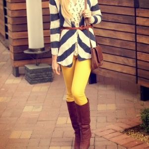 BUNDLED Lemon Yellow Skinny Jeans