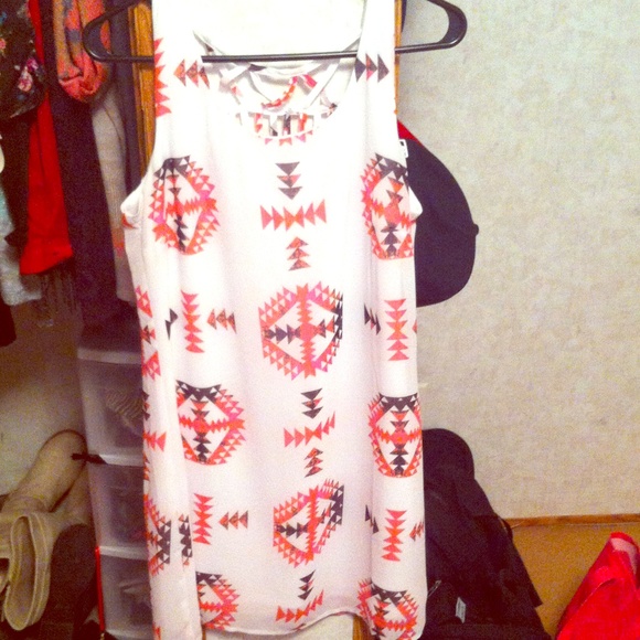 Aztec print dress