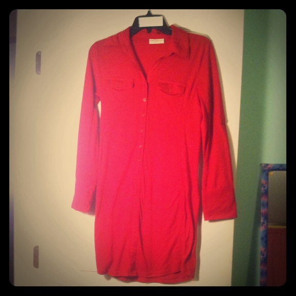 Red long sleeve dress - Picture 1 of 1