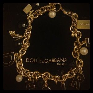 Gold charm bracelet brand new
