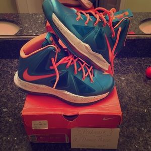 Lebron X Citrus Orange & Sky Blue