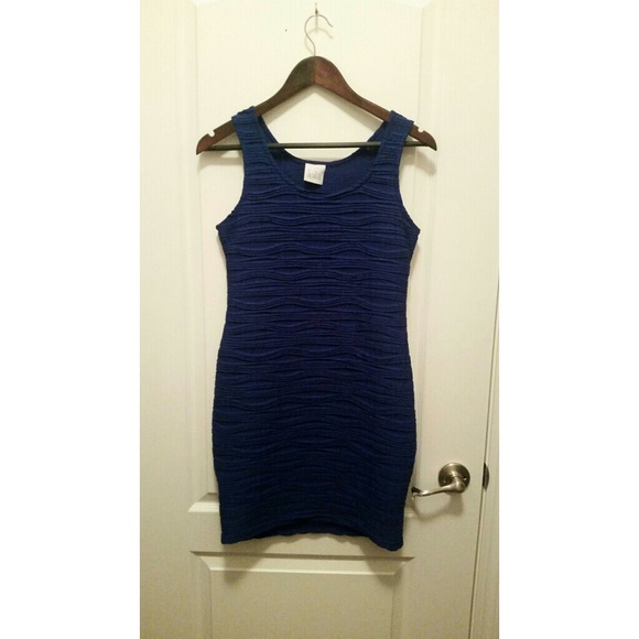 Navy blue bandage dress