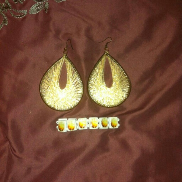 Earring's & sunrise bracelet - Picture 1 of 1