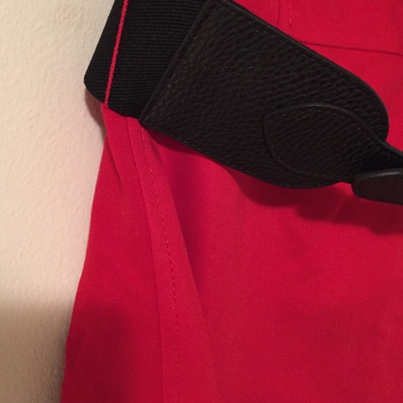 Red strapless dress - Picture 4 of 4