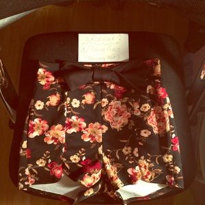 Floral High-Waisted Shorts