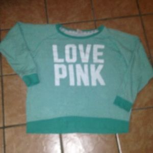 Vs pink MINT oversized SWEATSHIRT crew neck top L