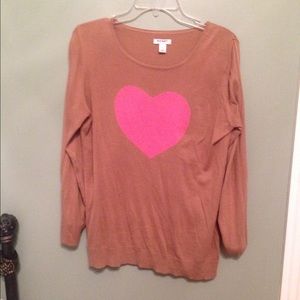 Old Navy heart sweater